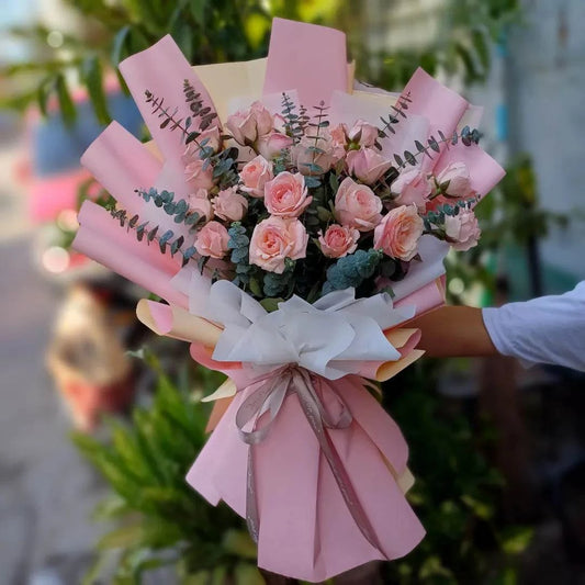 Serene Pink Rose - The Flowercart