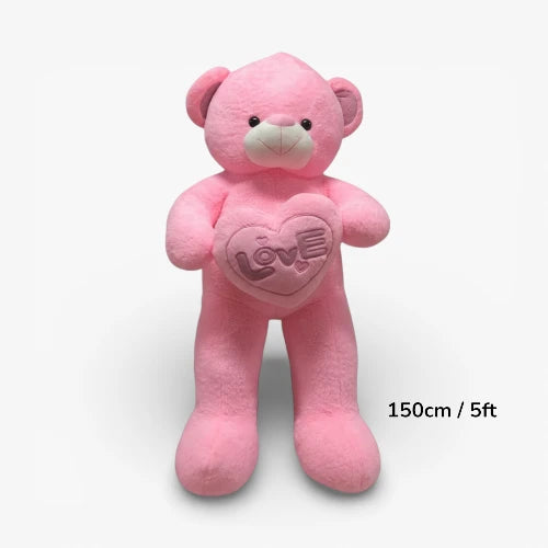 5ft pink plush bear