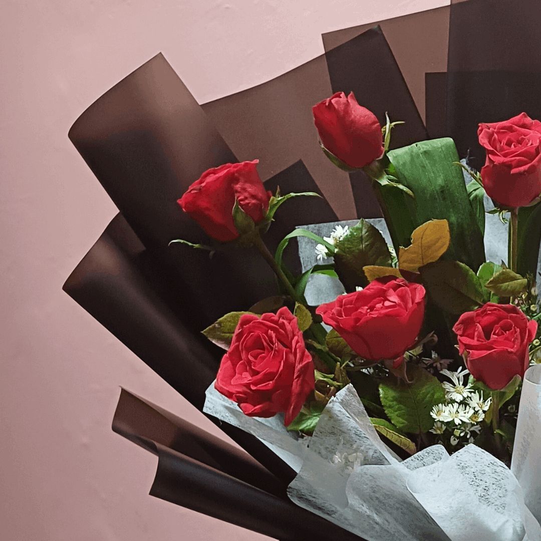 Midnight Passion Rose - The Flowercart