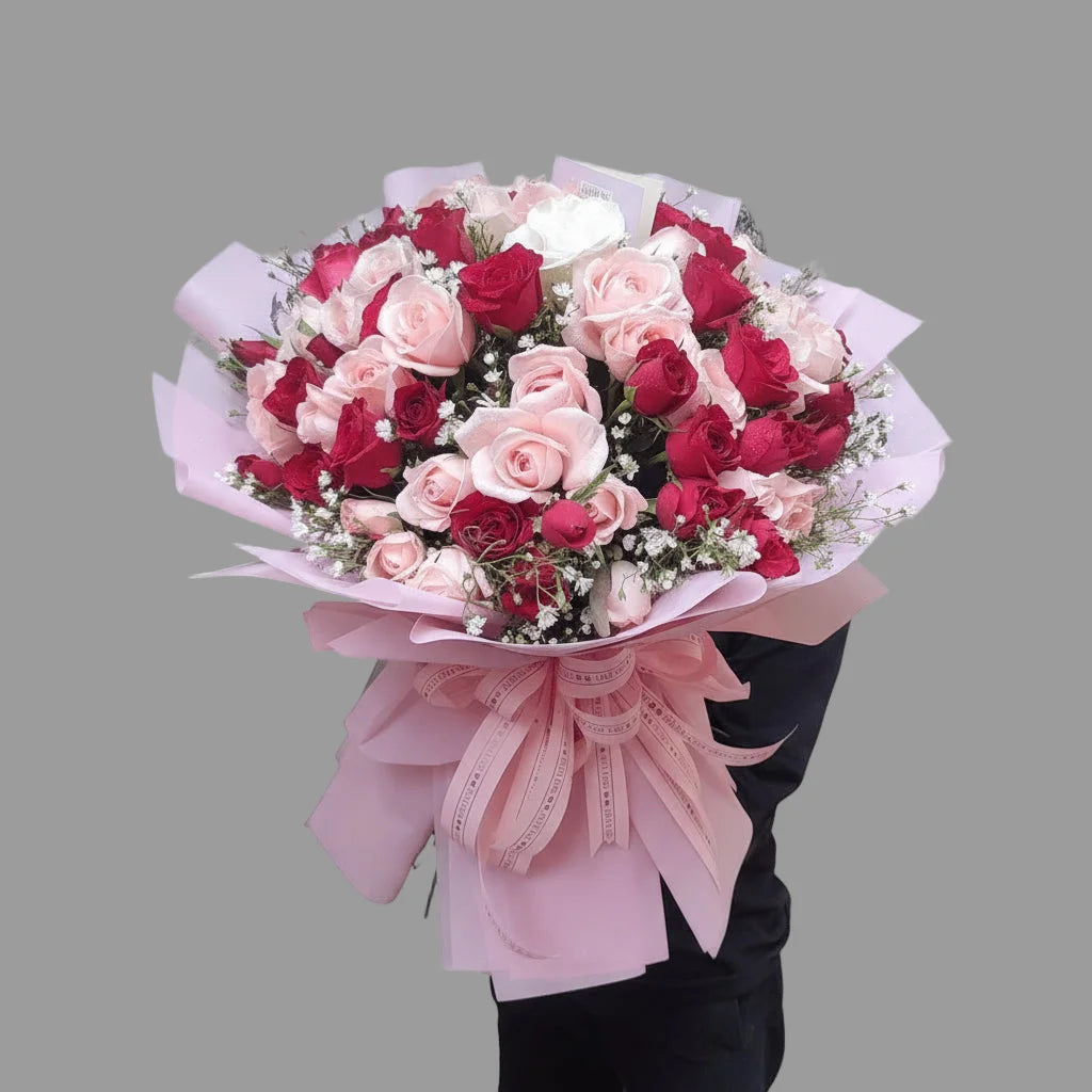 Red & Pink 100 Stalk