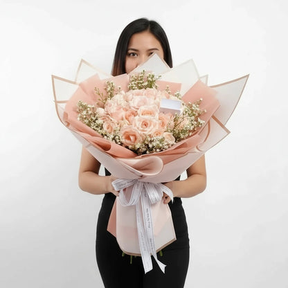 50 Pink Rose Bouquet