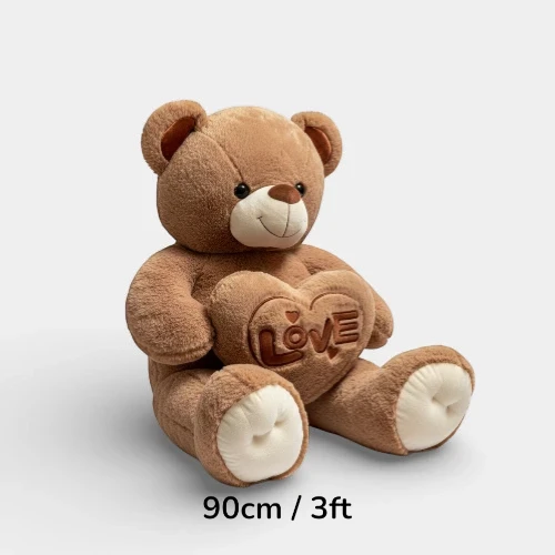 3ft brown plush bear