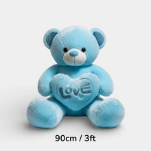 3ft blue plush bear