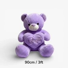 3ft purple plush bear