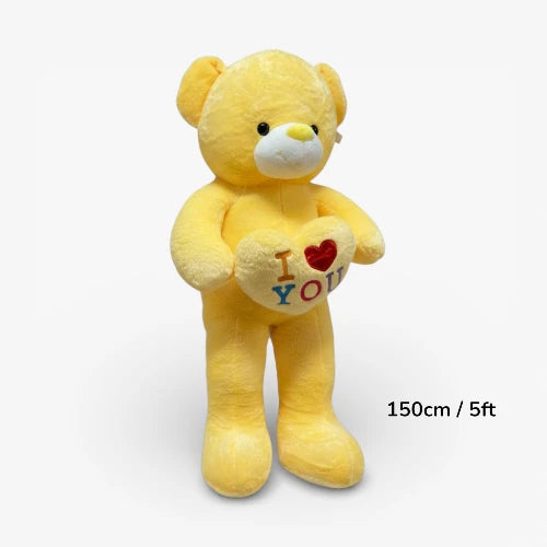 5ft yellow plush bear