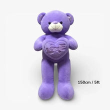 5ft purple plush bear