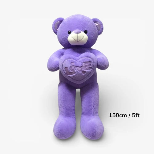 5ft purple plush bear