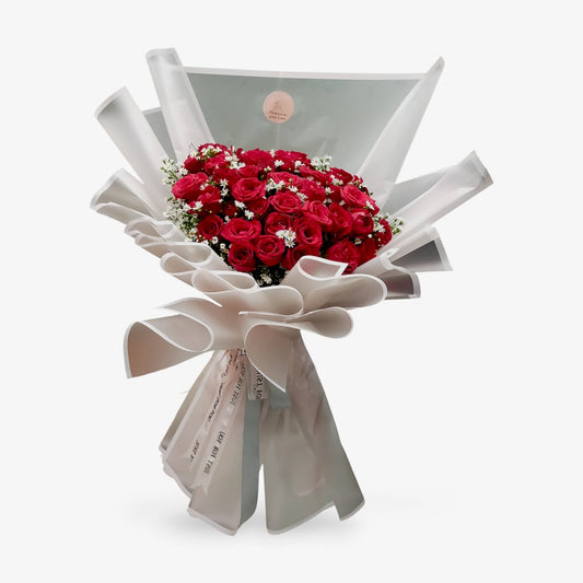 Scarlet 50 Red Rose Bouquet