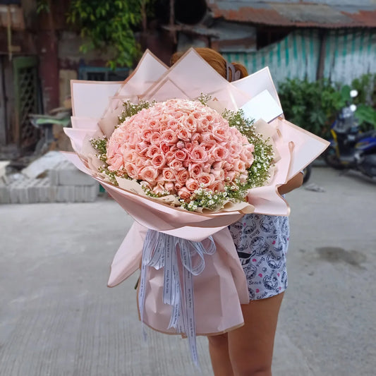 199 Pink Roses Bouquet