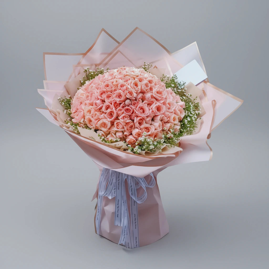 199 Pink Roses Bouquet